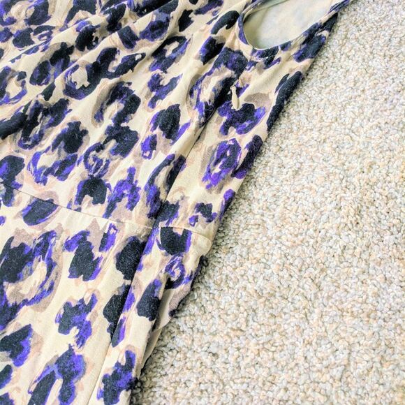 Ann Taylor Factory Cowl Neck Cheetah Print Dress - Picture 5 of 7